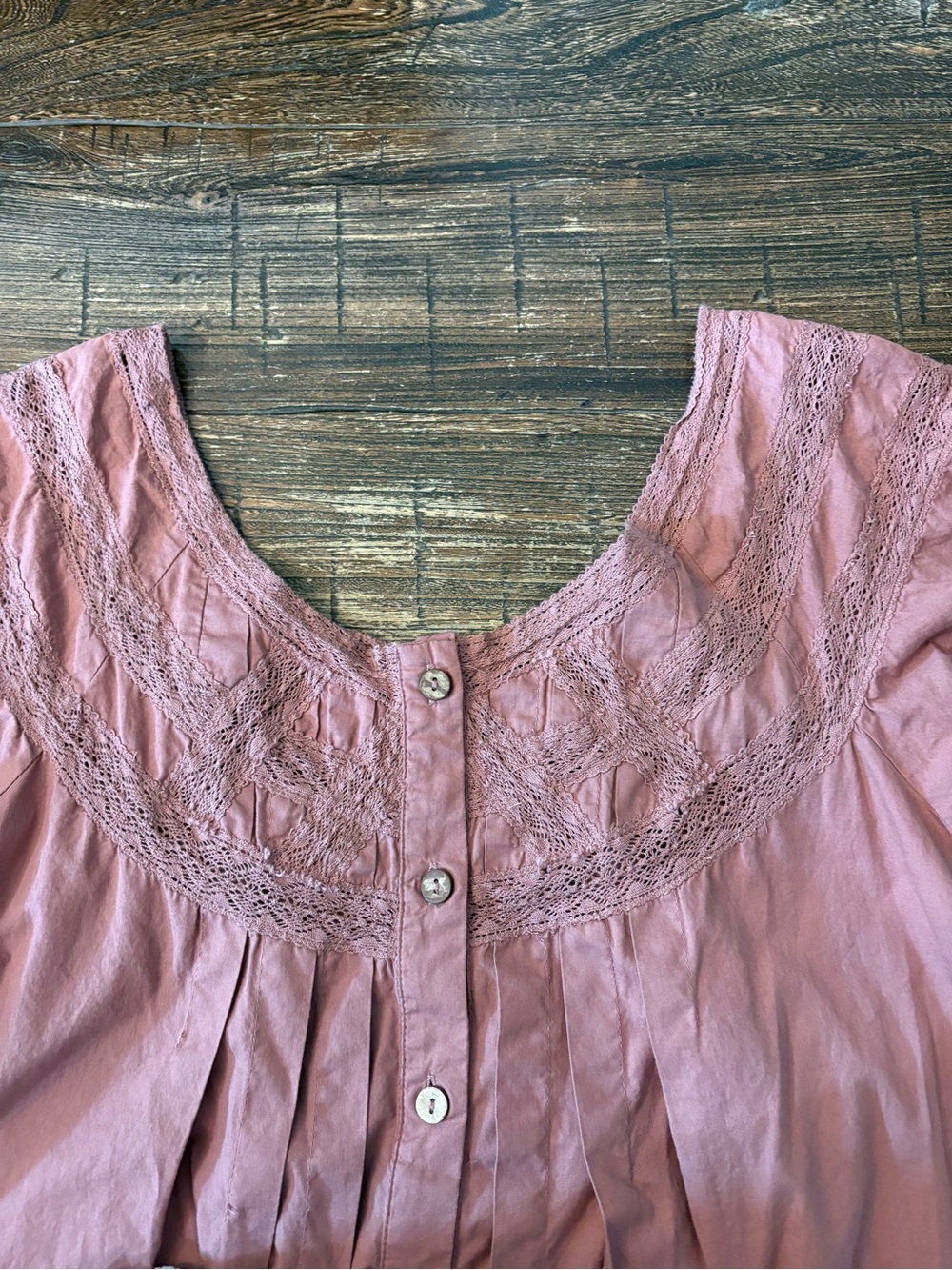 Free People Aster Midi Dress Womens Small Rose Excellent Boho Lace Free-Est - Picture 6 of 9
